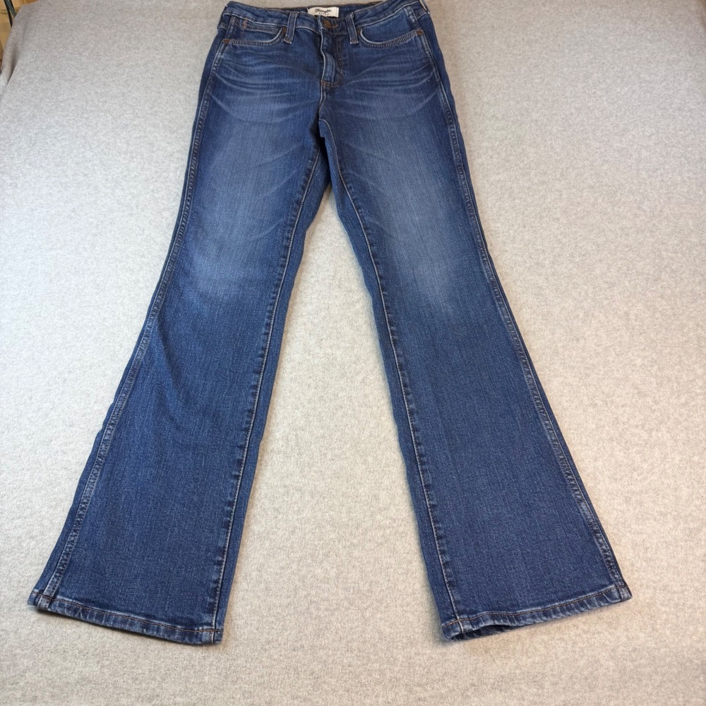 Wrangler Retro Mae Bootcut Jeans Womens 27x31 Medium Wash Stretch Denim Western
